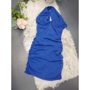 Forever 21 Dress Sma Mesh One Shoulder Short Mini Stretchy Party Cocktail